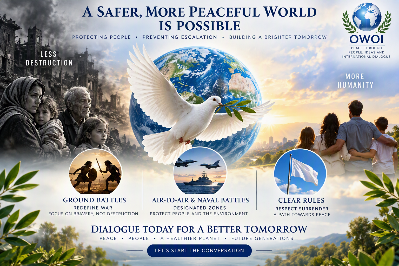Modern warfare rules focused on protecting civilians, preventing escalation, and promoting global peace.